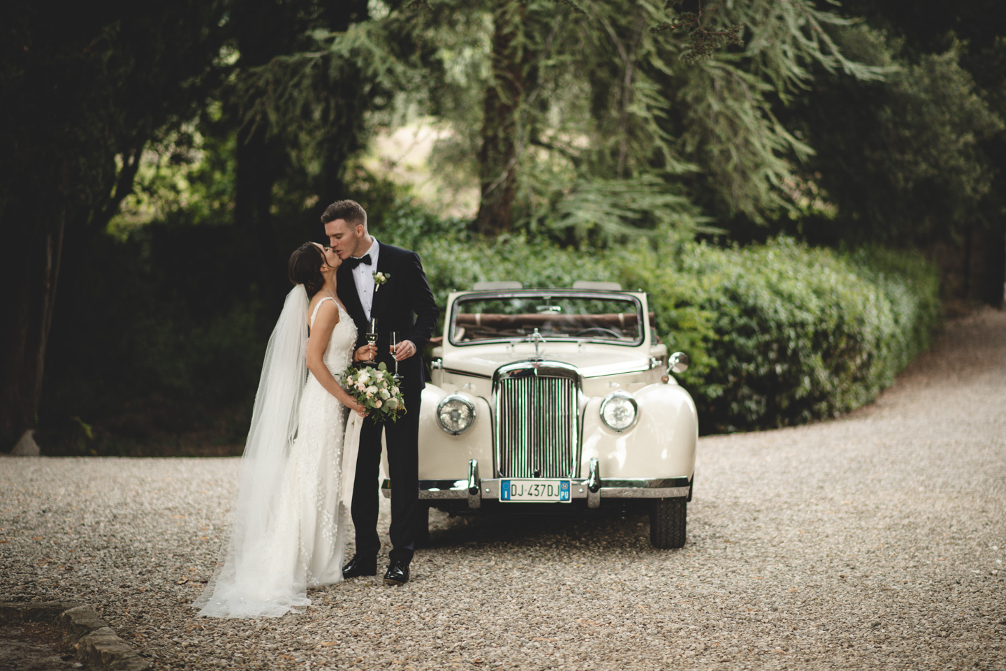 Wedding Car at Castello Il Palagio
